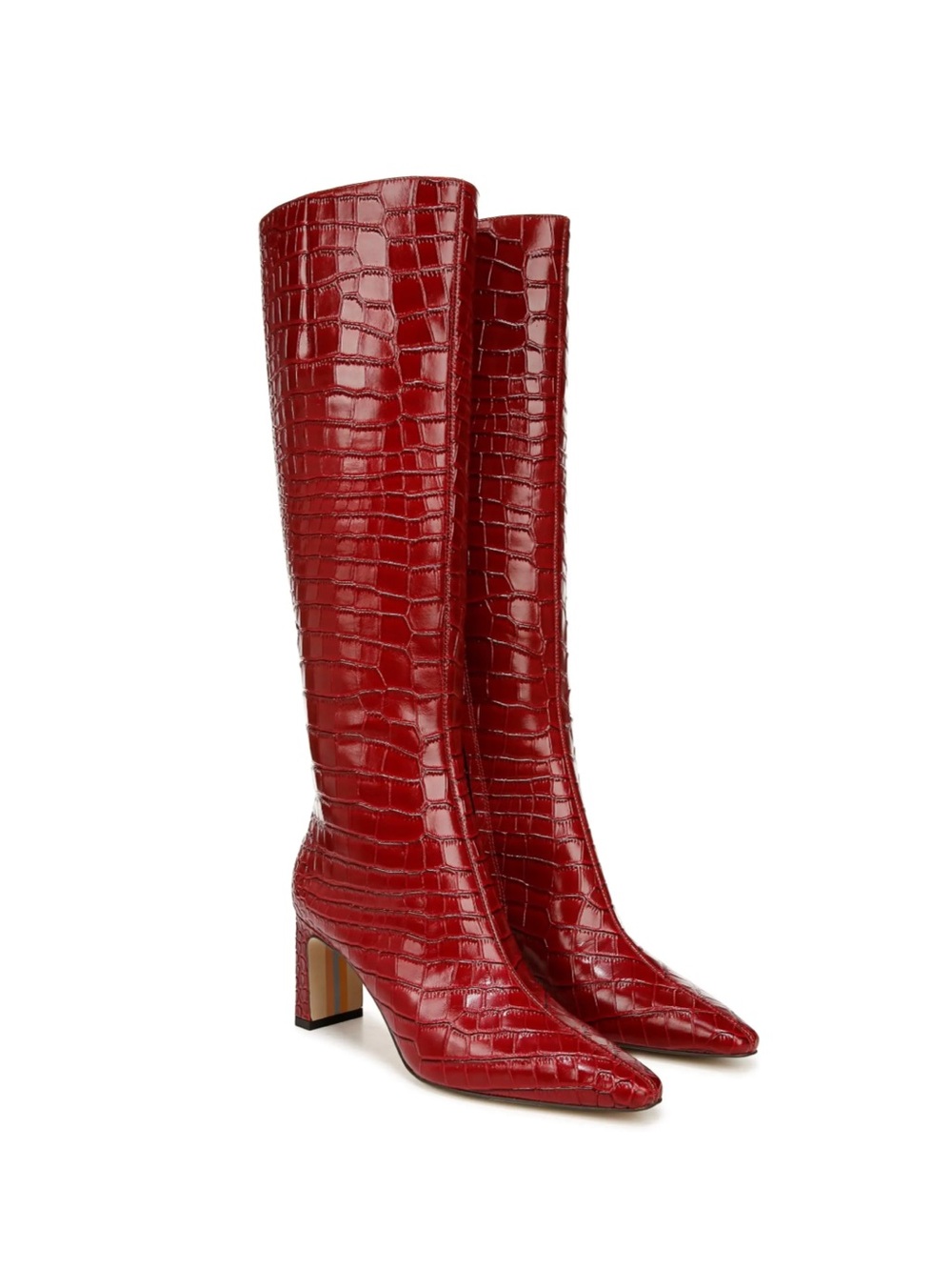 Crocodile Leather Knee High Boots (Wide Calf) - Sam Edelman